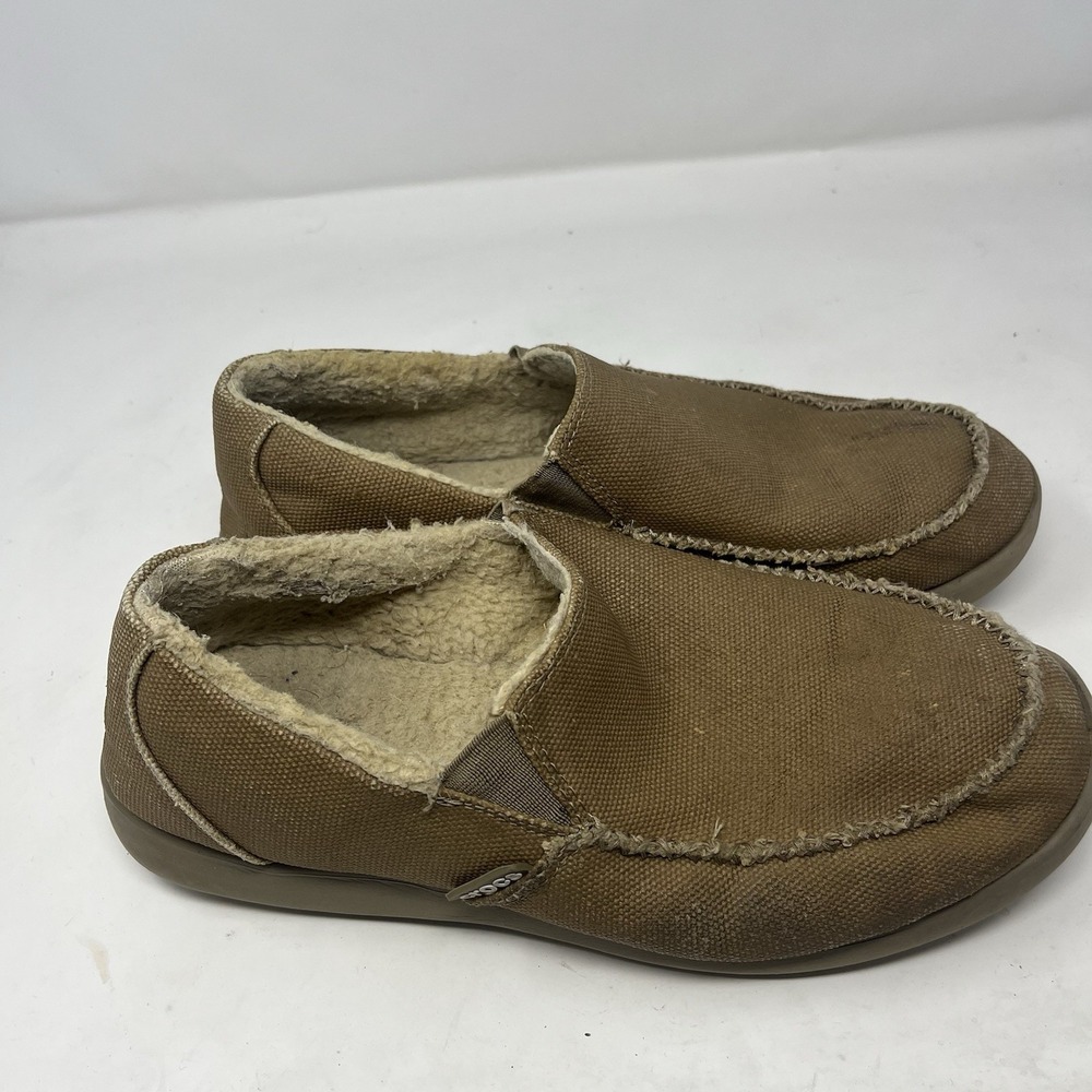 Crocs Mens Santa Cruz 2 11493 Comfort Slip On Lined Low Top Loafers Size 11